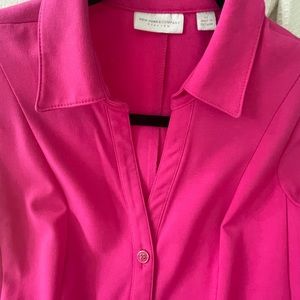 Pink short like sleeve dress